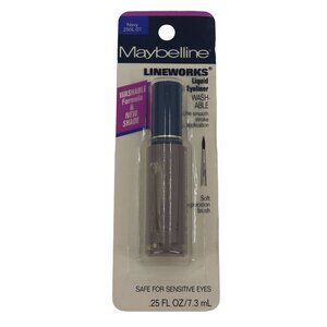 Maybelline Lineworks Liquid Eyeliner Navy 205L-07 Washable Formula NEW Sealed